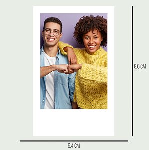 Foto formato polaroid 86mmx54mm - BRILHANTE/FOSCO - FUJI/KODAK