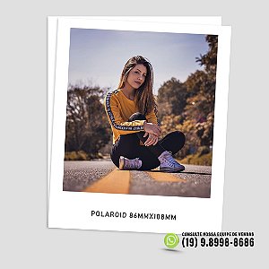 Foto formato polaroid 86mmx108mm - BRILHANTE/FOSCO - FUJI/KODAK
