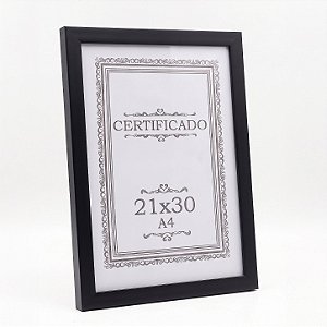 Moldura para certificado 21x30 com vidro
