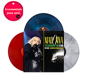 Vinil Madonna 3Xlp The Celebration Tour In Rio (Red, Blue & White Marble) With Extras ( Leia Descrição) Unnoficial