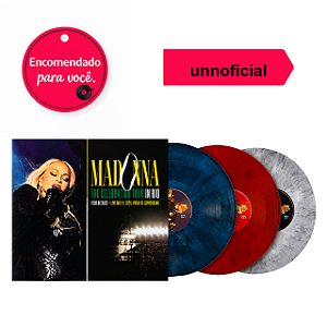 Vinil Madonna 3Xlp The Celebration Tour In Rio (Red, Blue & White Marble) With Extras