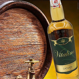 Cachaça Vitalina Ouro Garrafa EVA 670ml