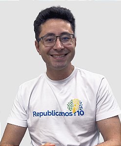 Camiseta Premium Branca Republicanos10- Masculina