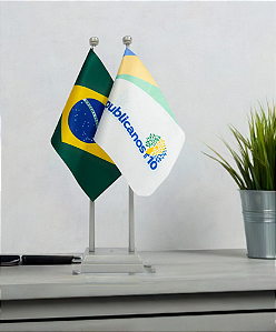 Bandeirinha De Mesa - Brasil e Republicanos