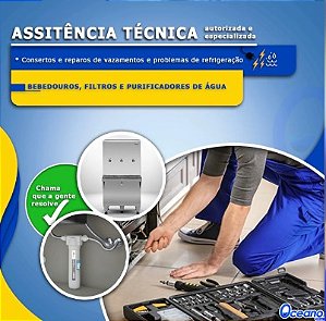 Reposição de gás para purificador e bebedouro não industrial
