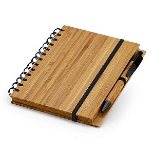 Caderno e Caneta de Bambu