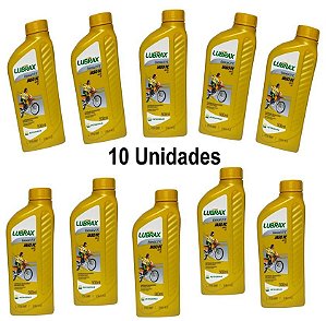 Kit 10 Óleos 2 Tempos Essencial Lubrax 500 ML Semissintético