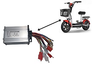 Controlador Da Bicicleta Elétrica Scooter Smart 350w 48v Original - Módulo