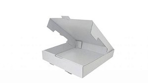 Caixa conjugada de papelão branco para doces e Salgados P 20x20x6 cm - 10 unidades 