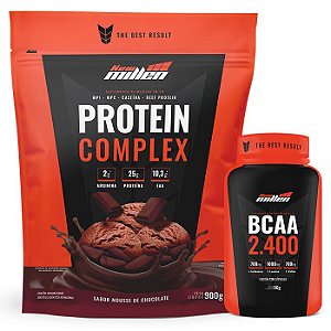 Combo Protein Complex 900g e BCAA 2400 120 caps - New Millen