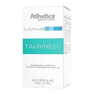 CleanLab Taurina B6 500mg 60 Cápsulas - Atlhetica Nutrition
