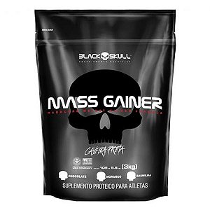 Mass Gainer Refil 3Kg Black Skull - Monster Shape Suplementos