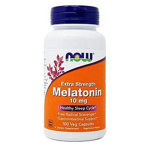 Melatonina 10mg (importada) 100 cápsulas - Now Foods