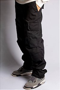 Calça Cargo Ultility Ripstop Preta