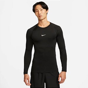 Camiseta Nike Pro Dri-Fit Long Sleeve Preta