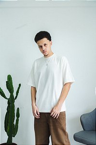 Camiseta M Basic Boxy Fit Off White