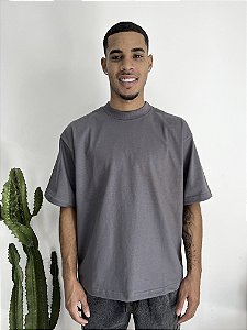 Camiseta M Basic Boxy Fit Wolf Grey