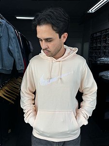 Moletom Nike Sportswear Swoosh Graphic Bordado Salmão
