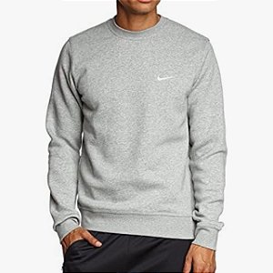 Moletom Nike Swoosh Solo Careca Cinza