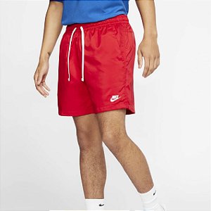 Shorts Nike Sportswear Essentials Woven Vermelho