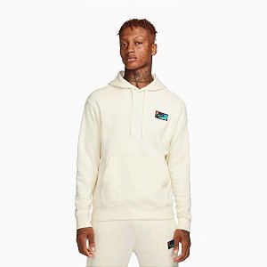 Moletom Nike Club Patch Fleece Cangurú Amarelo