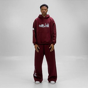 Conjunto TAKE-OFF Moletom "Tarrain Wine"