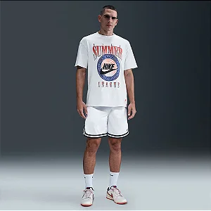 Camiseta Nike Max90 Basketball Cinza