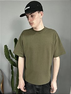 Camiseta M Basic Boxy Fit Verde
