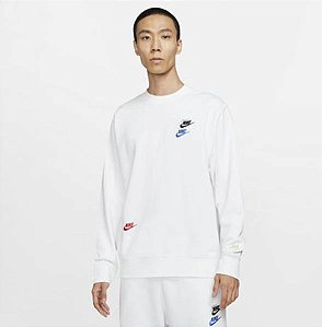 Moletom Nike Careca Multi Swoosh Branco
