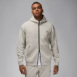 Jaqueta Jordan Fleece Hop Cinza