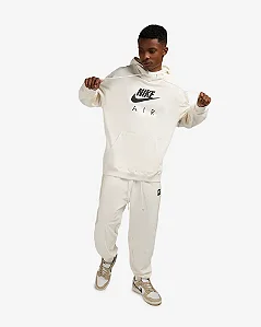Conjunto Nike Air Fleece Pullover Creme