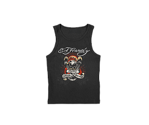 Regata Canelada Ed Hardy x Matuê Death Before Dishonor Preta