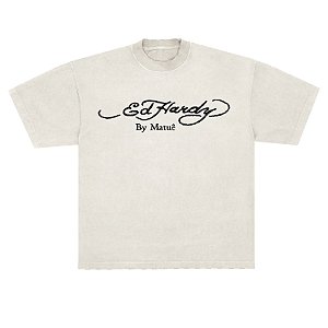 Camiseta Ed Hardy x Matuê By Matuê Branca