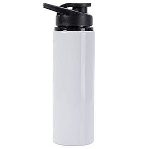 Squeeze Alumínio  Branco Modelo Sport  Sublimação 750ML
