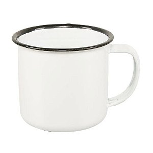 Caneca Branca Esmaltada 245ML Sublimação
