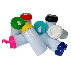 Squeeze de Polímero (PLASTICO) Com Tampa Colorida Sublimação