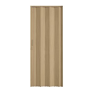 Porta Sanfonada Lisa Carvalho Prata com Trinco - BCF Plasticos - Esquadriplast