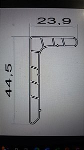 Perfil Acabamento 8 mm Plast Roll - Barra com 2,50 mt Cor Branco ou Cinza