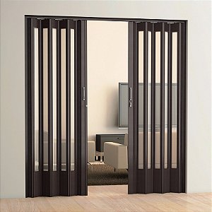 02 Portas Translucida cor Preta - modelo Central