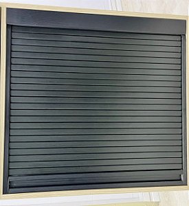 kit 02 Portas Deslizante - vão 2400 mm altura x 417 mm largura cor Preta