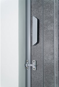 Porta Sanfonada Lisa Cimento Queimado