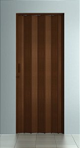 Porta Sanfonada Especial largura 1,38 x 2,47 altura cor Imbuia