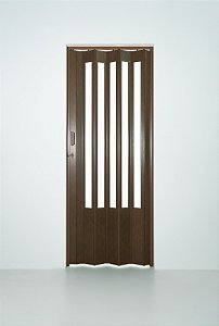 Porta Sanfonada Translucida Imbuia Texturizada