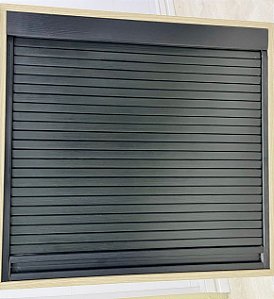 Porta deslizante 682 mm largura x 520 mm altura cor Preto