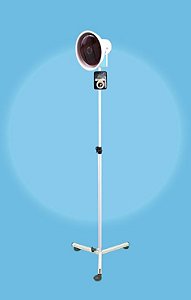 Suporte para lâmpada infravermelho com refletor móvel e regulagem de altura e Dimer - Altura mínima 85 cm altura máxima 135cm Esquadriplast