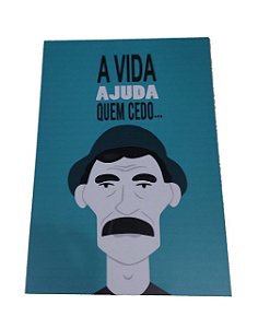 Placa Decorativa / Quadro Em Mdf A Vida Ajuda Quem Cedo Madruga