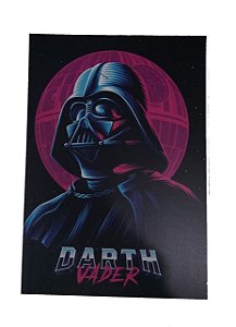 Placa Decorativa / Quadro Em Mdf Star Wars Darth Vader Roxo Com Preto