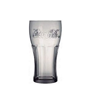 Copo De Vidro Da Coca Cola Cinza 470 Ml