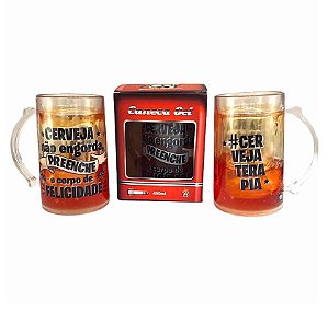 Caneca De Gel Congelável Em Acrílico P/ Chopp Cervejaterapia