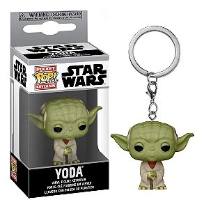 Chaveiro Funko Pop Star Wars Boneco Mestre Yoda